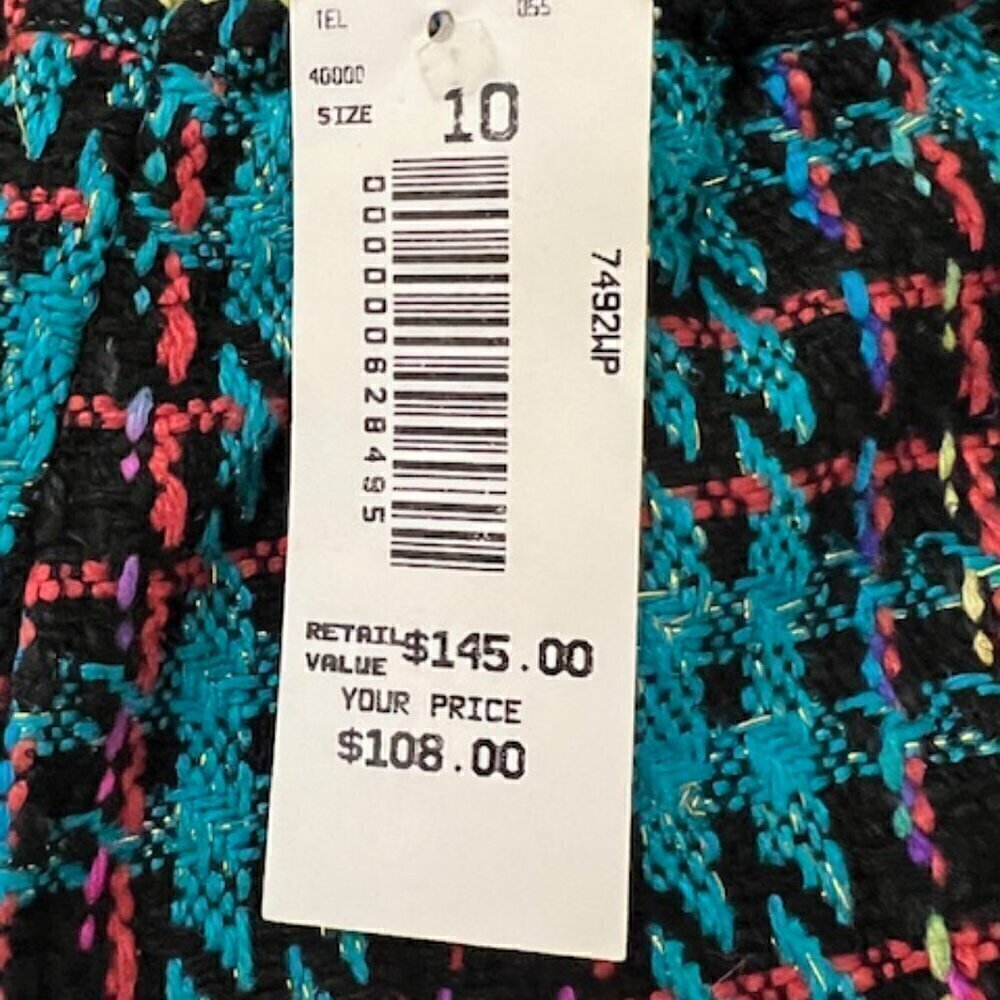 Vintage Doncaster Silks 100% Silk Plaid Midi A-Line Skirt - Picture 6 of 6